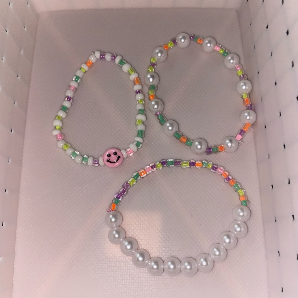 trendy beaded bracelets!